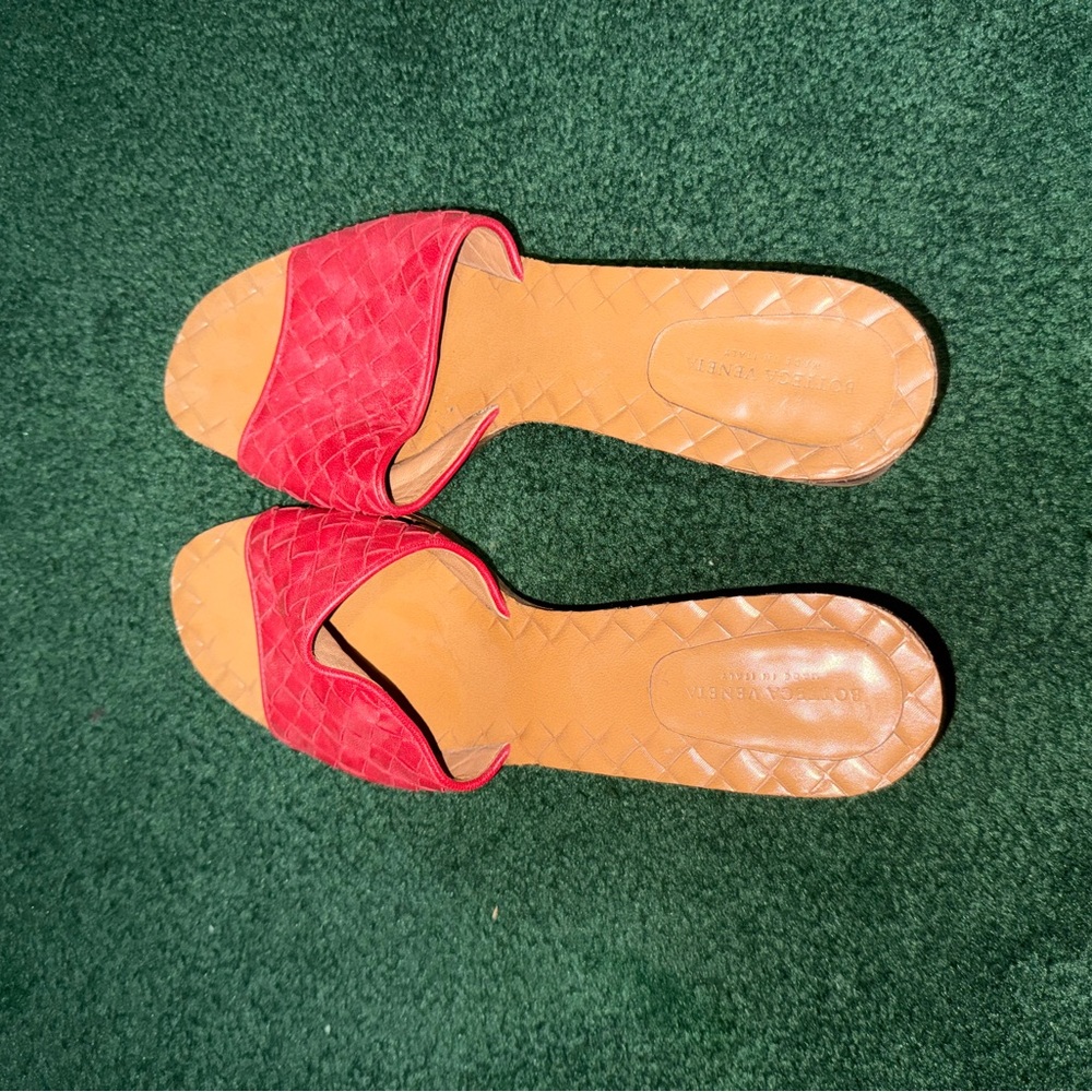 Bottega Veneta- Nappa Intrecciato Heeled Sandals- size 37